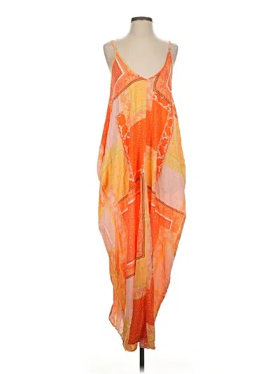 Pre-owned Style Rack Casual Dress In Orange