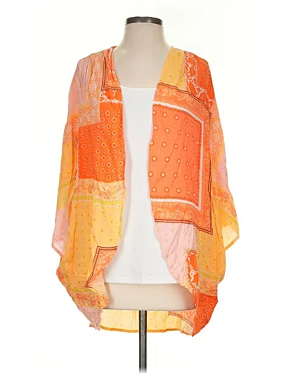 Pre-owned Style Rack Kimono In Orange