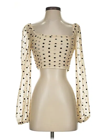 Pre-owned Style Rack Long Sleeve Blouse In Ivory