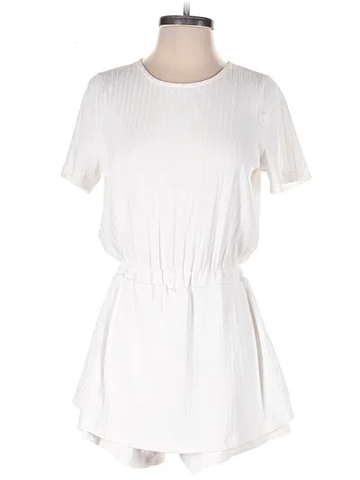Pre-owned Style Rack Romper In White