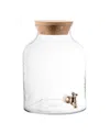 Style Setter Hammered Glass Beverage Dispenser, 2.7 Gallons