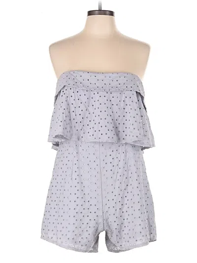 Pre-owned Style State Romper In Gray