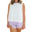 Style U Beth Crop Top In White In White