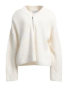 Stylealbum Woman Sweater White Size M/l Wool, Viscose, Polyamide, Cashmere