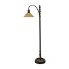 Stylecraft 11.5 W Industrial Bronze Floor Lamp In Brown