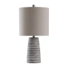 Stylecraft 12 W Gray Washed Ceramic Table Lamp In Gray