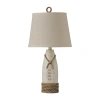 Stylecraft 13 W Distressed White Table Lamp In White