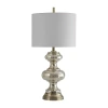 Stylecraft 16.5 W Mercury & Brass Glass Table Lamp In Multi