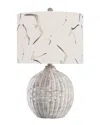 Stylecraft 21.5in White Rattan Table Lamp