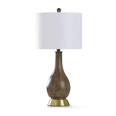 Stylecraft 28" Bedford Table Lamp In Brown