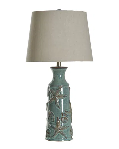 Stylecraft 29in Nautical Ceramic Table Lamp In Black