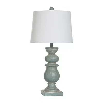 Stylecraft 30" Darcy Resin Table Lamp In Blue