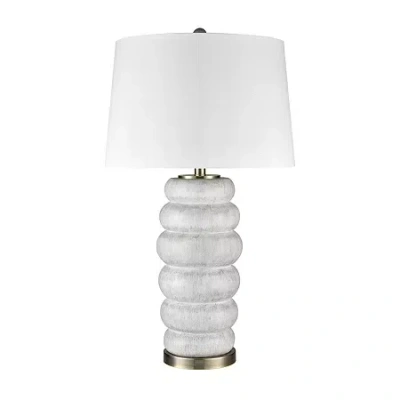 Stylecraft 31" Lizzie Resin Table Lamp In White