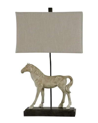 Stylecraft 31in Dapple Gray Horse Novelty Lamp In Neutral