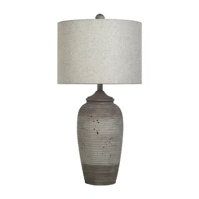 Stylecraft 32" Charlotte Resin Table Lamp In Sand
