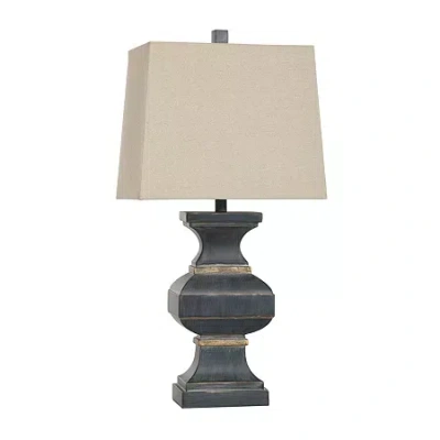 Stylecraft 32.25" Malta Table Lamp In Black