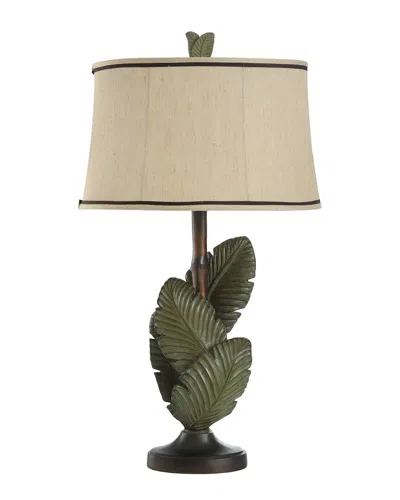 Stylecraft 33.5in Islamadora Palm Leaves Table Lamp