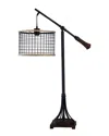 Stylecraft 39in Textured Bronze Armed Table Lamp