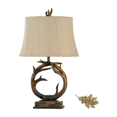 Stylecraft Dalton Table Lamp In Brown