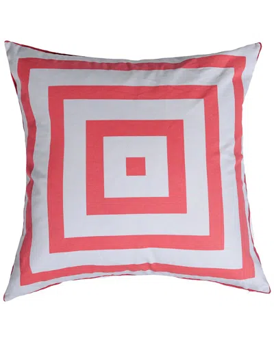 Stylecraft Dann Foley Cotton Canvas Cushion In Red