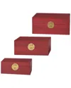 Stylecraft Dann Foley Set Of 3 Chinese-style Wooden Keep Boxed