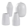 Stylecraft Dann Foley White Small Ceramic 4-pc. Vase In White