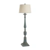 Stylecraft Distressed Avignon Floor Lamp In Blue