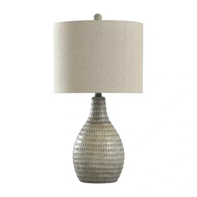 Stylecraft French Oak Table Lamp In Gray