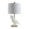 Stylecraft Geometric T-rex Table Lamp In White