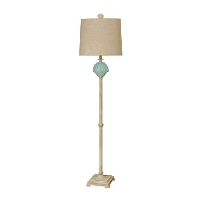 Stylecraft Gili Beach Floor Lamp In Brown