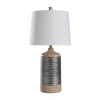Stylecraft Haverhill 16" W Tan & Silver Table Lamp In Multi