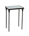 Stylecraft Home Collection 11" Iron Austin Allen James Petite Frame Contemporary Side Table In Black
