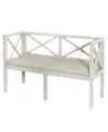 Stylecraft Home Collection 18.5" Wood Amanda Transitional Bench In White