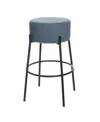 Stylecraft Home Collection 29" Soloist Boucle Upholstered Minimalist Bar Stool In Sky Blue