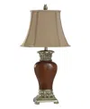 Shop Stylecraft Home Collection 30" Glass Traditional Table Lamp In Brown