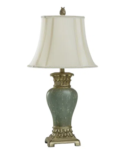 Stylecraft Home Collection 30" Metal Traditional Table Lamp In Green