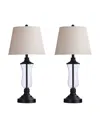 Stylecraft Home Collection 30" Transitional Metal Table Lamp, Set Of 2 In Bronze