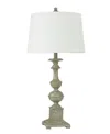 Stylecraft Home Collection 31" Metal Cromwell Traditional Baluster Table Lamp In Green