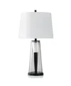 Stylecraft Home Collection 31.5" Timeless Seeded Glass With Two Tone Tapered Table Lamp In Oil Rubbed Bronze,clear