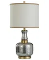 Stylecraft Home Collection 32" Eirian Glass Table Lamp In Silver