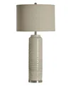 Shop Stylecraft Home Collection 39" Anastasia Modern Ceramic Table Lamp In Off-white