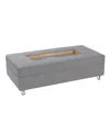 Stylecraft Home Collection 49.6" Wood Austin Allen James Rectangular Contemporary Coffee Table In Gray