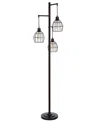 Shop Stylecraft Home Collection 71.5" Madison Contemporary Three Pendant Steel Floor Lamp In Bronze