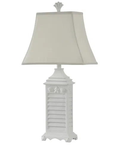 Stylecraft Home Collection Stylecraft Softback Fabric Shade Table Lamp In White