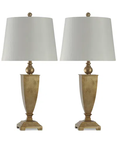 Stylecraft Home Collection Stylecraft Valier Set Of 2 Table Lamps In Brown