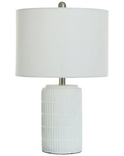 Stylecraft Joni Ceramic Table Lamp In White