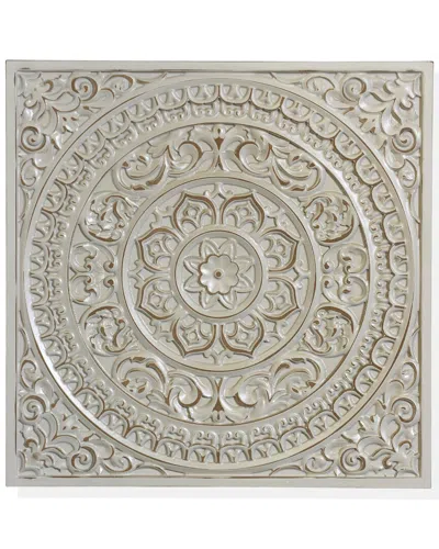 Stylecraft Lara Antique Gray Wooden Wall Mandala Plaque