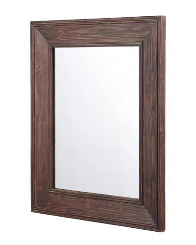 Stylecraft Oliver Wood Grain Chestnut-stained Wall Mirror
