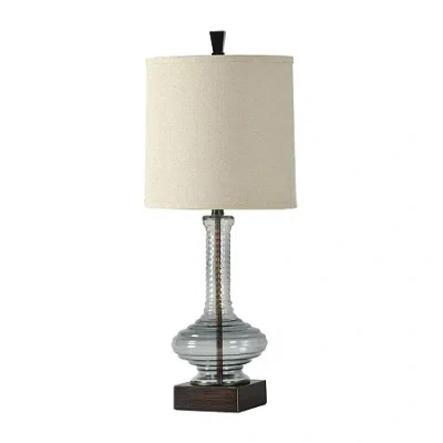 Stylecraft Opaque Plastic Table Lamp In Blue