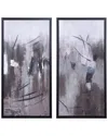 Stylecraft Set Of Two Hand Painted Art On Canvas